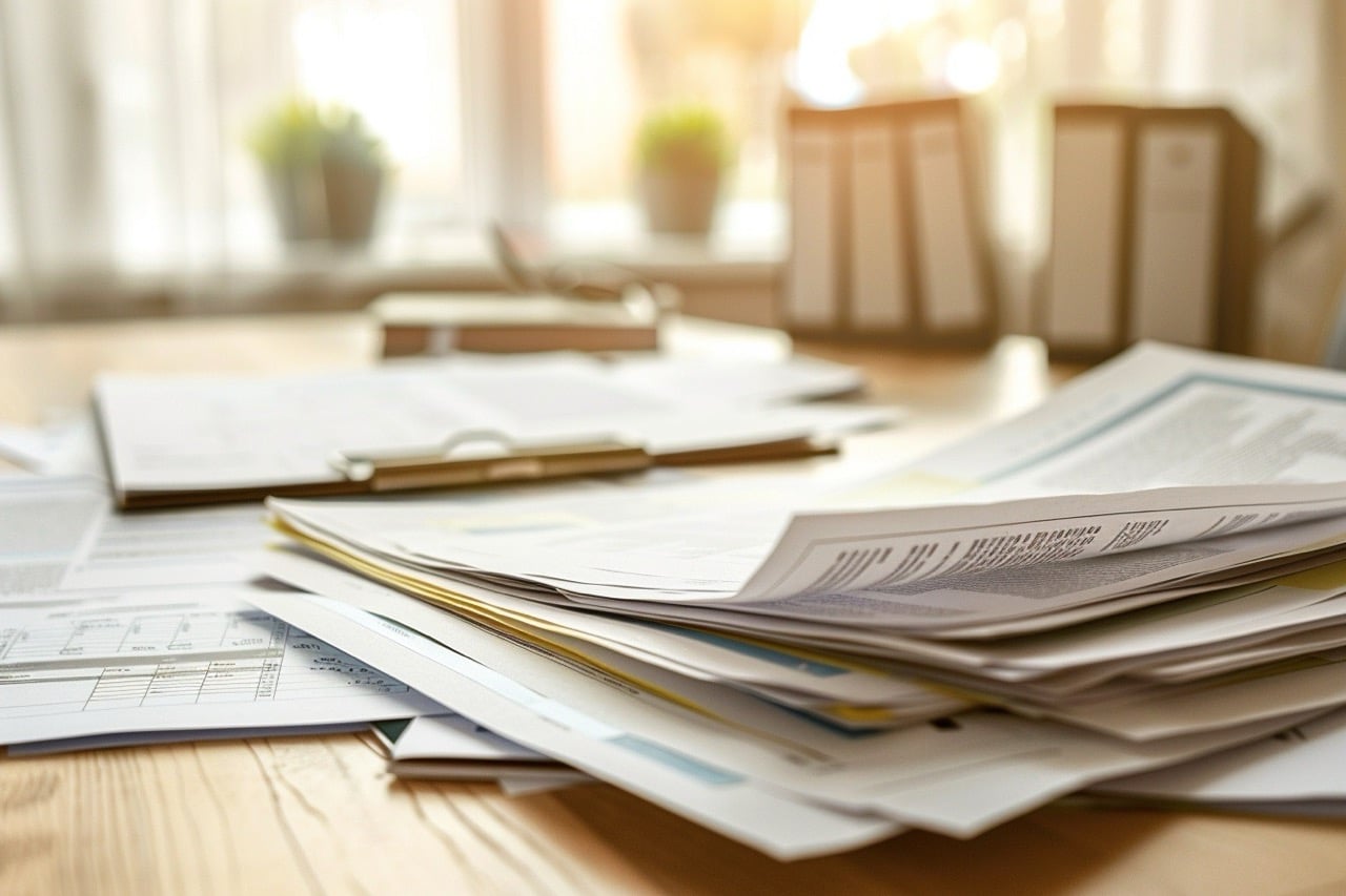 Property lien documents and title clearance paperwork for New Jersey home sale